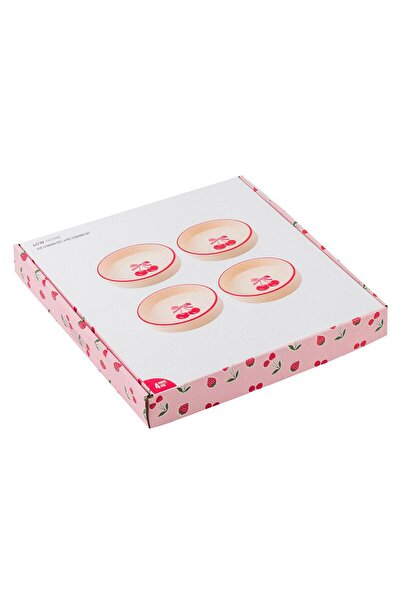 LC Waikiki Lcw Home Cherry Printed Bowl Set of 4 13 cm (S5)