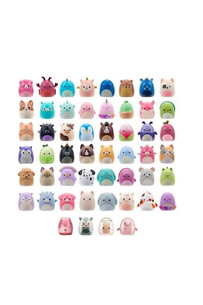 NECO TOYS Al0001-1 Squish-A-Longs 2 Figures + Ring Surprise Pack 24 Display Series 1