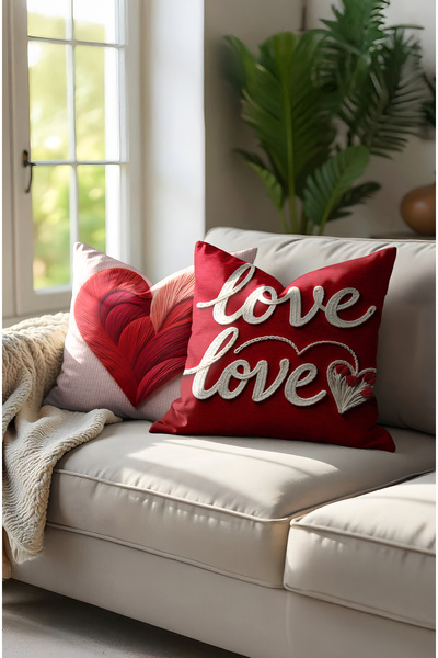 MUN HOME Set de 2 huse de pernă cu fermoar ascuns cu imprimeu digital pentru ...