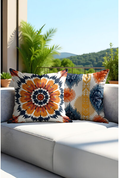 MUN HOME Husă de pernă imprimată digital SUMMER COLOR - cu fermoar ascuns pe ...
