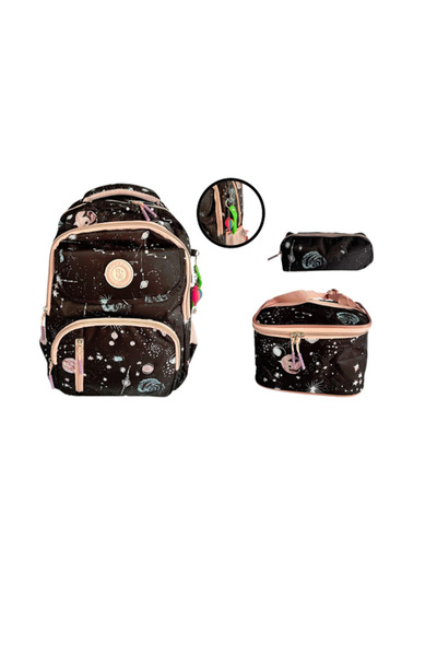 Relaxion 3’lü Set Anahtarlıklı İlkokul Sırt Çantası