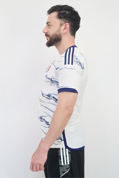 adidas Men Sportswear Fit Short Sleeves Authentic Away Football Jersey, Multicolor