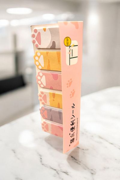 Piramit Kırtasiye Cute Postit Adhesive Note Set with Paw Figure