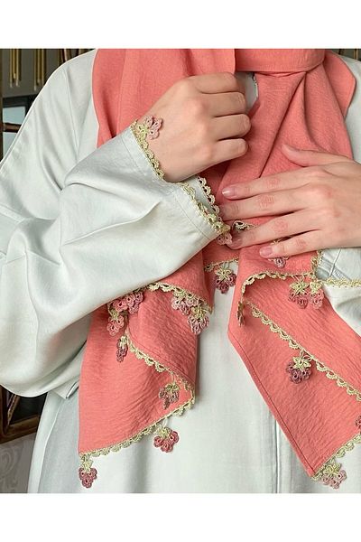 Nimet Abla Butik Hand Embroidered Prayer Robe Suit