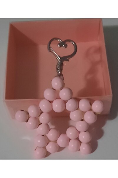 örgüdelisi AHŞAP BONCUKLU YILDIZ ANAHTARLIK YENİ DOĞAN BEBEK, MEVLÜT,DOĞUM GÜ...