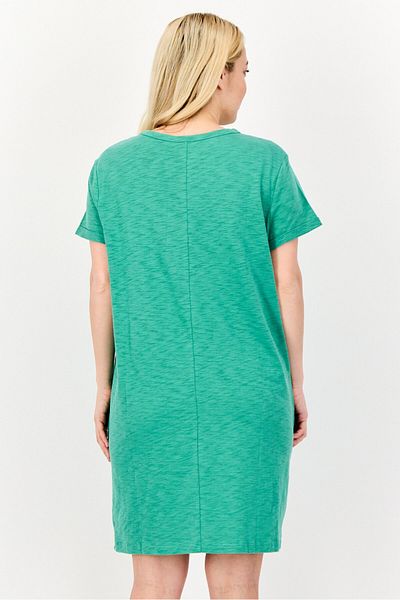 GAP Women Plain Mini Dress, Green