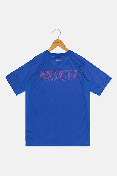 adidas Kids Boy Preadtor Short Sleeve Training T-shirt, Blue