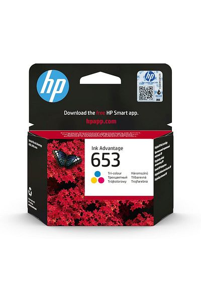 HP خرطوشة حبر HP 653 ثلاثية الألوان الأصلية