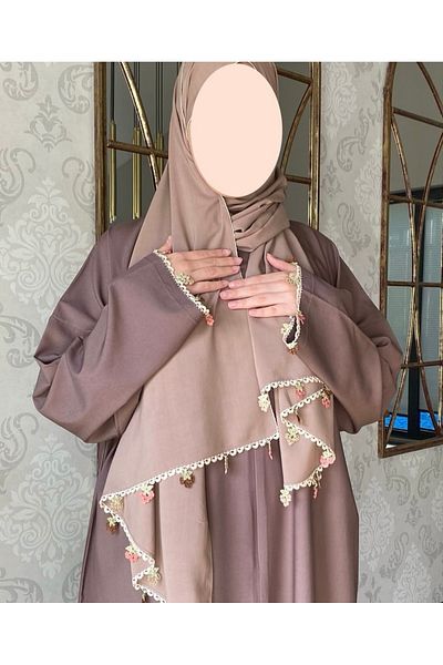 Nimet Abla Butik Hand Embroidered Prayer Robe Suit