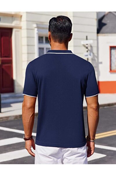 youknitwear you Πλεκτό μπλουζάκι Maicon Polo με λαιμόκοψη