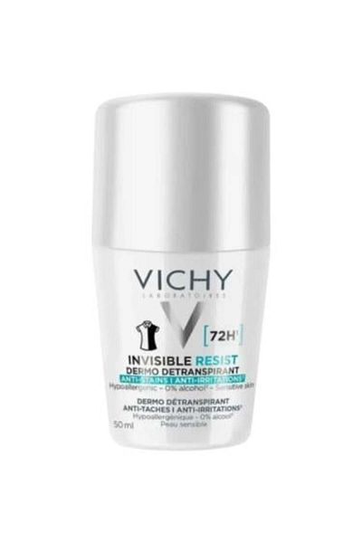 Vichy مزيل عرق مضاد للبقع والتهيج يدوم 72 ساعة للبشرة الحساسة من فيشي - 50 مل
