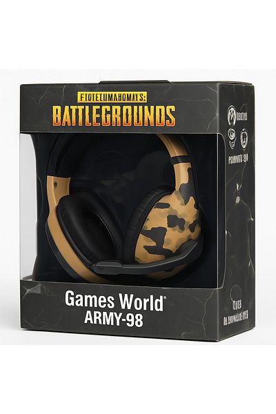 games world Army-98 wired gaming headset world army - multicolor