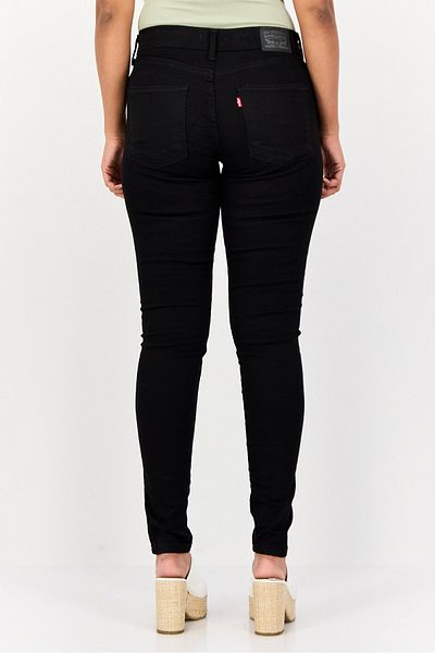 Levi's Women Super Skinny Fit Solid Stretchable Pants, Black