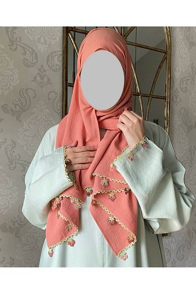 Nimet Abla Butik Hand Embroidered Prayer Robe Suit