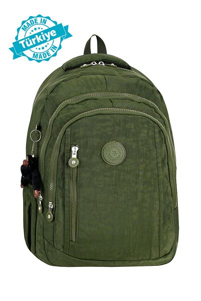 Niss Store Unisex Monkey Gift Αδιάβροχο Crinkle καθημερινό σακίδιο πλάτης και σχολική τσάντα