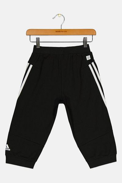 adidas Kids Girl Brand Logo 3/4 Training Jogger Pants, Black