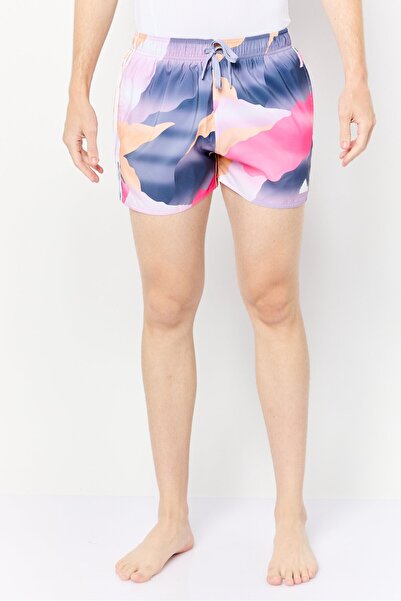 adidas شورت سباحة رجالي بطبعة كاملة، متعدد الألوان