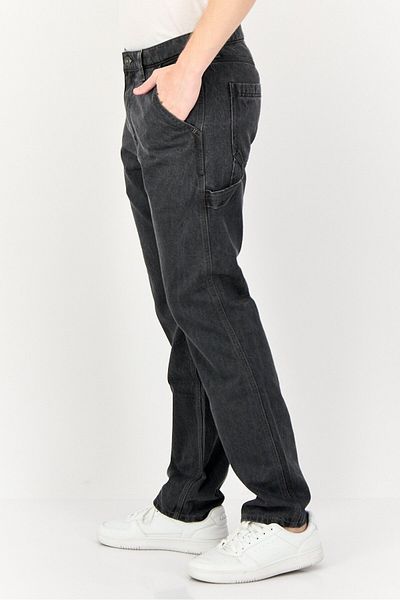 Esprit Men Straight Fit Wash No Stretch Denim Jeans, Black