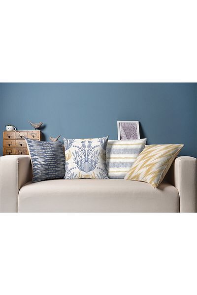 MUN HOME Σετ 4 κάλυμμα μαξιλαριού με ριχτάρι διπλής όψης με κρυφό φερμουάρ