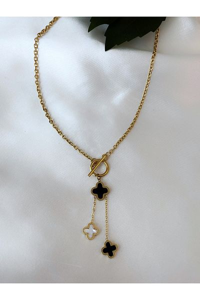 Asia by Leuvoié Asia by Leuvoie 316L Stainless Steel Clover Necklace