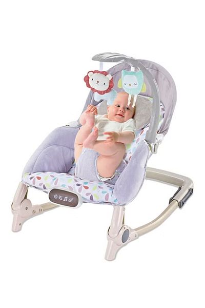 FULLJOY Portable Rocking Chair and Soother for Newborns and Toddlers with Music