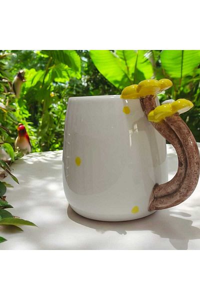 seda seramik Handmade Daisy Special Design Ceramic Coffee Mug Mug Cup 400 ml