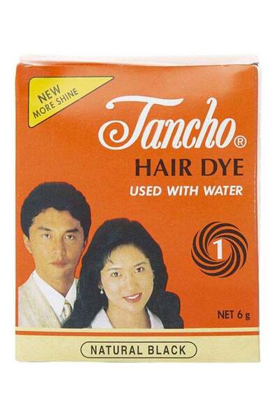 tancho صبغة شعر أسود 6 جرام