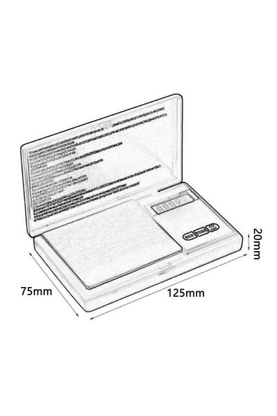 SIKS ® Jewelry Scale With Digital Display 500 X 0.1, Portable, Black