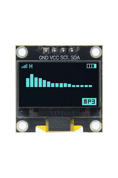 TENSTAR ROBOT Blue Tenstar 0.96 Inch I2c Oled Display Module Driver Chip Ssd1315 White Blue Yellow 128x64 4pin Iic