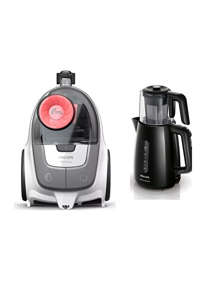 Philips PowerCyclone 4 Torbasız Süpürge / Philips Çaycı Set