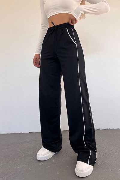 SEFUR Striped Wide Leg Sweatpants Trousers