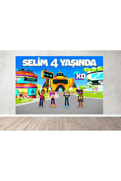 Home Kişiye Özel PK XD Doğum Günü Happy Birthday Afiş Duvar Pankart 135x90 cm