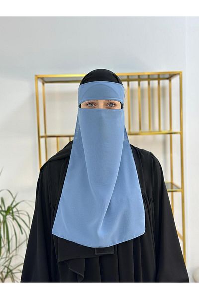 erasra class voal cu o singură strat medine culoare albastru mătase