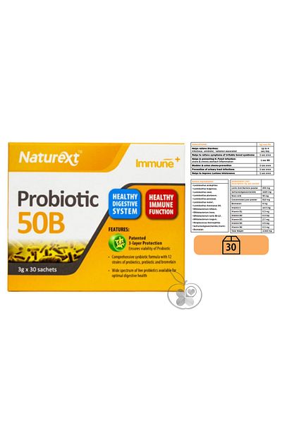 Naturex Nature's Xt Probiotic 50B - 3g x 30 Sachets