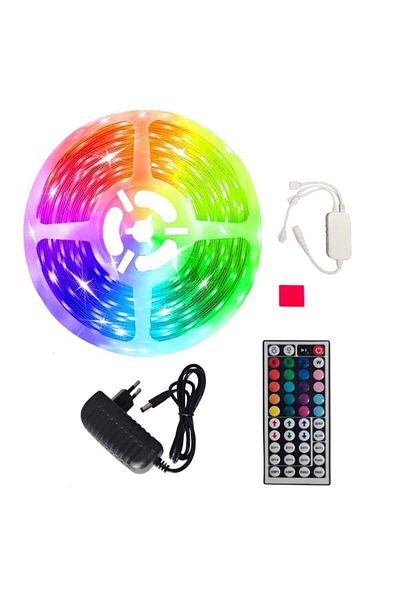 SIKS RGB LED Strip Kit, Outdoor IP65, Remote Control, Multicolor Light, 10 meters, Multicolor