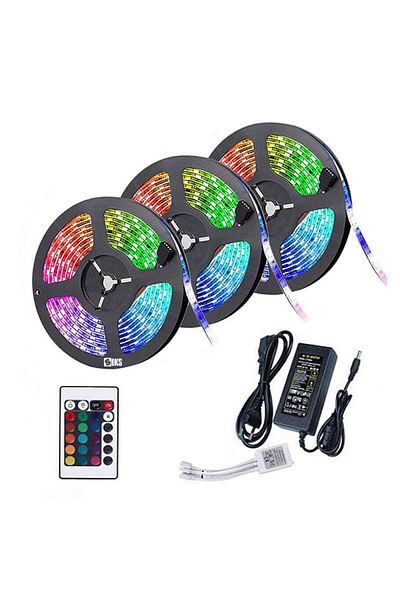 SIKS Led Strip, Multi-colored Lights, Remote Control, 15 Meters