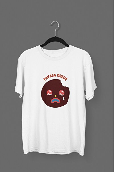 Butik رجل/امرأة -PAYASA QUEDE- تي شيرت مطبوع برقبة دائرية وأكمام قصيرة