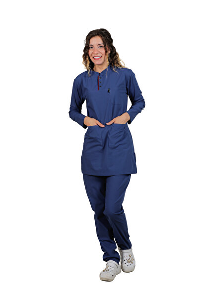 cabrio الحجاب الأزرق العاصفة هي زي الممرضة والأطباء المفرد