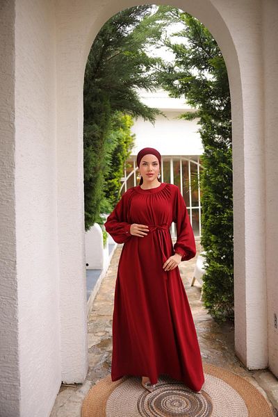 Nissra Φόρεμα Ankanoor Raglan με μανίκια με κορδόνι γιακά Anka255089