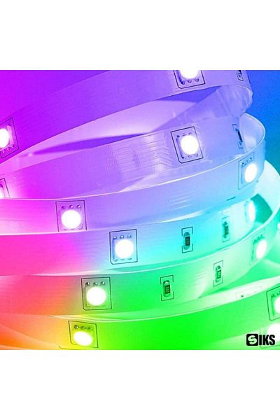 SIKS RGB LED Strip Kit, Outdoor IP65, Remote Control, Multicolor Light, 10 meters, Multicolor