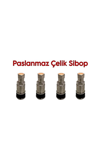 Michelin 4'lü Çelik Sibop Seti Orijinal Paslanmaz Çelik.