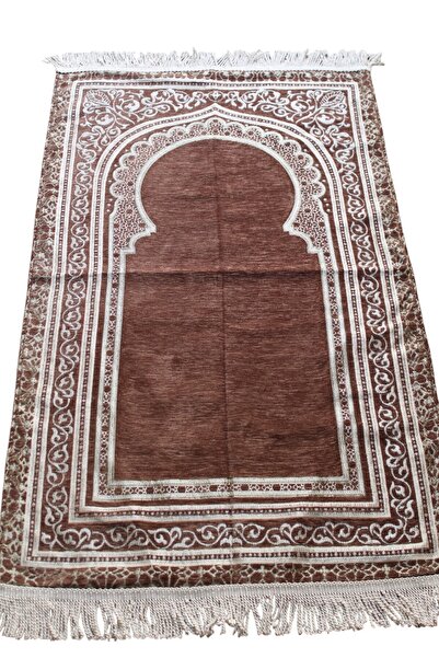 SALVUS Lüks Astarlı Burgu Saçaklı Seccade – Hac Umre Hediyelik ve Çeyizlik