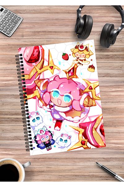 mertfigur Cookie Run Kingdom Spiral Notebook A5 (50 Sheets)