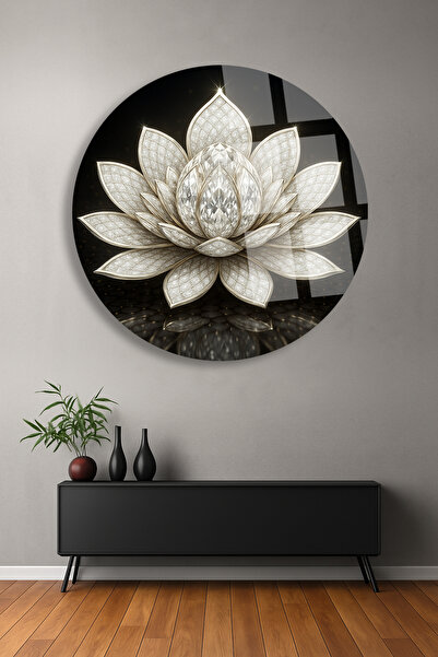 TAULART DESIGN DE FLORI DE LOTUS ARGINTIUL, CULORI ULTRA-VIDENTE, RESISTENTE ...