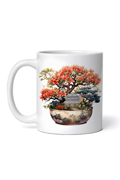 OEM Εξατομικευμένη λευκή κούπα, Bonsai Thales, INOVATIX®. 330 ml