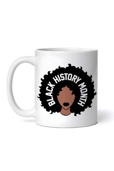 OEM Εξατομικευμένη Λευκή Κούπα, Μήνας Μαύρης Ιστορίας, Inovatix®. 330 ml