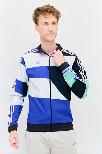 adidas Men Sportswear Fit Long Sleeve Training Jacket, Multicolor