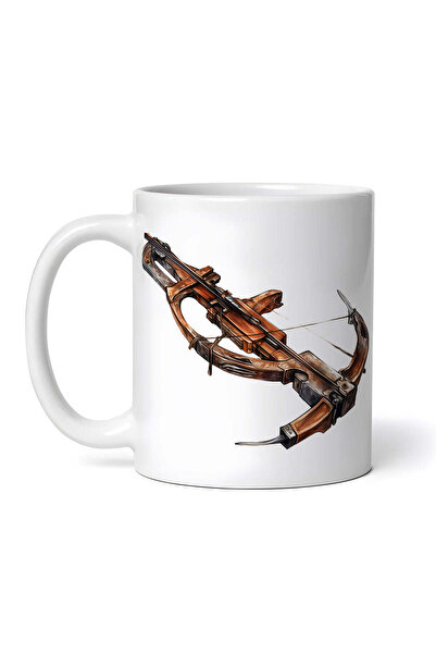 OEM Cană albă personalizată, Arbaletă, INOVATIX®. 330 ml