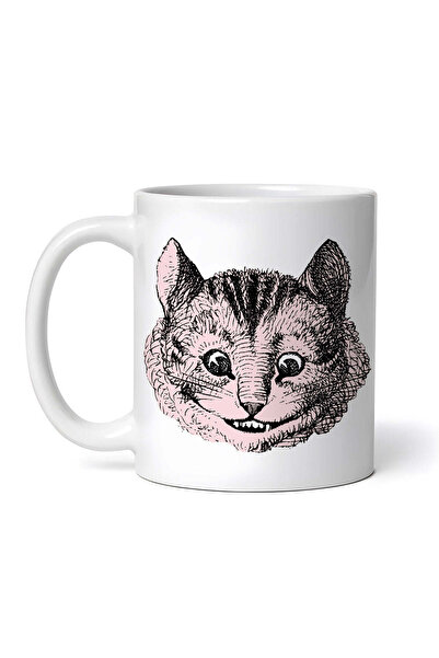 OEM Cană albă personalizată, Alice în Țara Minunilor, Pisica Cheshire, INOVAT...