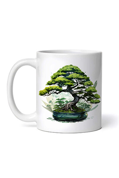 OEM Cană albă personalizată, Bonsai Galileo, INOVATIX®. 330ml